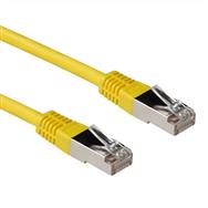 ACT Yellow 3 meter LSZH SFTP CAT6A patch cable with RJ45 connectors - 3 m - Cat6a - S/FTP (S-STP) - RJ-45 - RJ-45 - Yellow