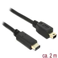 Câble USB Delock - USB-C (M) vers mini-USB Type B (M)