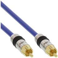 Câble audio RCA InLine Premium 1x RCA mâle / mâle plaqué or 15 m