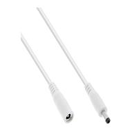 Câble d'extension CC InLine - CC mâle/femelle 4,0 x 1,7 mm - blanc - 0,5 m