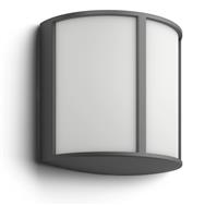 Philips myGarden Stock Wall Light 5.5W - Outdoor wall lighting - Anthracite - White - Aluminium - IP44 - II - Surfaced