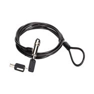 Conceptronic CUSTODIO02BN Keyed Laptop Lock - Nano Security Slot - 1.8m - 1.8 m - Nano - Key - Black