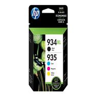 HP 934XL/935XL 4-Pack Original Ink Cartridges: High Yield, Black/CMY