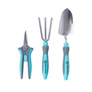 Extralink Kit d'outils de jardin 3 pièces (bêche, cisaille, râteau)