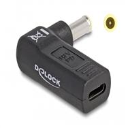 Adaptateur secteur Delock - USB-C 24 broches (F) vers prise CC 5,5 x 3,0 mm (M)