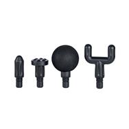 Mini pistolet de massage Extralink noir avec 4 embouts