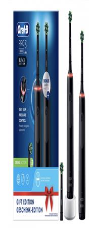 Braun Oral-B Pro 3 3900 Brosse à dents électrique Noir paquet de 2