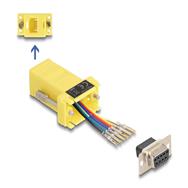 Adaptateur série Delock - DB-9 (F) vissable vers RJ-12 (M)