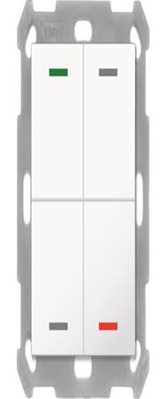 Bouton MDT Light 55 4 voies RGBW avec capteur de température blanc pur brillant BE-TAL55T4