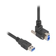 Câble USB Delock - USB Type A (M) droit vers USB Type B (M) coudé vers le haut