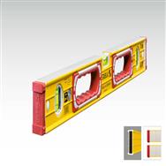 Stabila Type 196-2, Niveau de charpentier, 0,81 m, Rouge, Jaune, 0,5 mm/m, Aluminium