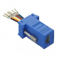Kit d'assemblage Delock Adaptateur Sub-D 9 broches mâle vers RJ45 femelle
