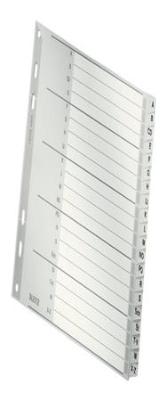 Esselte Leitz 12620000 - Alphabetic tab index - Cardboard - Gray - A4 - 250 g/m² - 238 mm