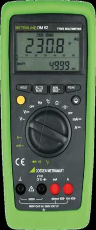 Multimètre numérique TRMS GMC Instruments METRALINE DM 62