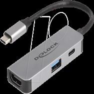 Station d'accueil Delock - USB-C / Thunderbolt 3 / Thunderbolt 4