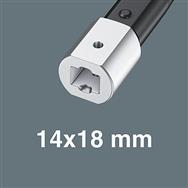 Wera 7780, Embout de clé dynamométrique, Argent, 1 pièce(s), Acier au chrome-vanadium (Cr-V)