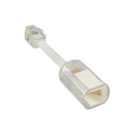 Démêloir InLine Twist-Stop pour récepteur de téléphone Transparent + Câble