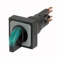 Interrupteur à bouton-poussoir Eaton Q25LWK3-GN noir vert argent