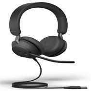 Jabra Evolve2 40 SE, filaire, 20 - 20 000 Hz, Casque audio 188 g, noir, appels/musique