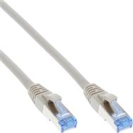 Câble de brassage InLine S/FTP Cat.6A sans halogène, gris, 0,5 m, 100 pièces, en vrac