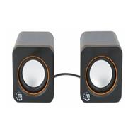 Manhattan USB-Lautsprecher - 2600 Series schwarz/orange - Speaker - Volume control