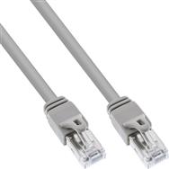 Câble de raccordement en ligne S/FTP PiMF Cat.6 certifié gris 0,3 m