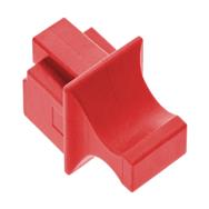 Cache-poussière InLine pour RJ45 femelle - rouge - 100 pièces.