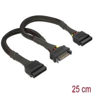 Câble d'alimentation Delock - Alimentation SATA (M) vers alimentation SATA (F)