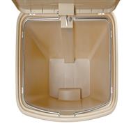 Dymo Rubbermaid 1883552 - 90 L - Rectangular - Resin - Beige - Pedal - Plastic