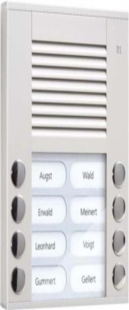 TechniSat AudioauÃŸenstation 2-reihig 8 Tasten AP silber PE