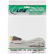 Câble RCA InLine 2x RCA mâle / mâle plaqué or 1 m