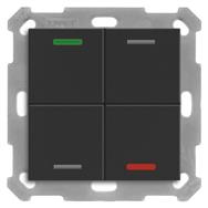 MDT BE-TAL550406.01 Bouton poussoir KNX 4 positions RGBW