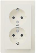 Berker 47596089 - Type F - DIN-rail - White - Duroplast - IP20 - 250 V