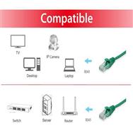 Câble de raccordement U/UTP Cat.6 Equip - 3 m - Vert - 3 m - Cat.6 - U/UTP (UTP) - RJ-45 - RJ-45 - Vert