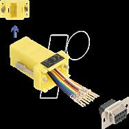 Adaptateur série Delock - DB-9 (F) vissable vers RJ-45 (8 broches) (F)