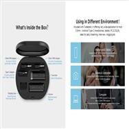 BOYA BY-WM3U - Mobile phone/smartphone microphone - -42 dB - 20 - 20000 Hz - 16 bit - 75 dB - Wireless