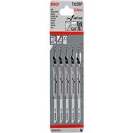 Bosch T 101 BRF Clean for Hard Wood Jigsaw Blades - Jigsaw blade - Fibreboard - Hardwood - Bimetal - Black - Grey - 2.5 mm - 10 cm