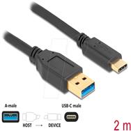 Câble USB Delock - USB Type A (M) vers USB-C 24 broches (M)