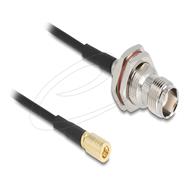 Câble d'antenne Delock TNC femelle vers SMB mâle RG-174 20 cm
