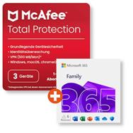Microsoft 365 Famille 15 mois McAfee Total Protection