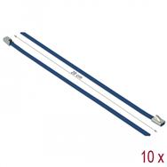Serre-câbles Delock - 20 cm - bleu (lot de 10)