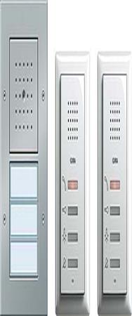 Pack audio GIRA pour maison bifamiliale aluminium 049544