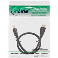 Câble HDMI InLine - Câble HDMI haute vitesse - M/M - noir - contacts dorés - 10 m