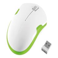 LogiLink ID0133 - Ambidextrous - Optical - RF Wireless - 1200 DPI - Green - White