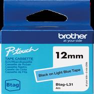 Brother BTAG-L31 Noir sur bleu clair