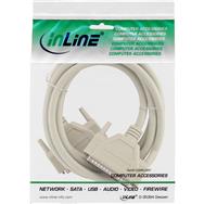 Câble d'extension série InLine 37 broches DB37 mâle / mâle direct 1 m