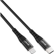 Câble InLine USB-C vers Lightning 1 m noir certifié MFi