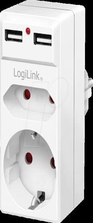 Boîte de prise LogiLink PA0276 avec port de chargement USB