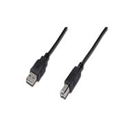 DIGITUS DK-300105-030-S - 3 m - USB A - USB B - USB 2.0 - Male/Male - Black