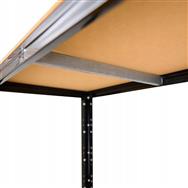 Extralink PRO-0667 Étagère 4 niveaux 180 x 120 x 60 cm, noire, 500 kg